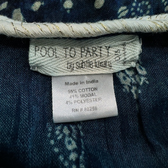 Pool To Party By Subtle Luxury Beach Dress Cover Up Multi. Floral Boho ONE SIZE - Picture 7 of 8